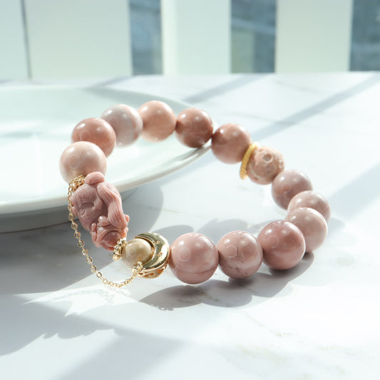 Moon Goddess 2 - Sailor Moon Premium Alashan Agate Bracelet