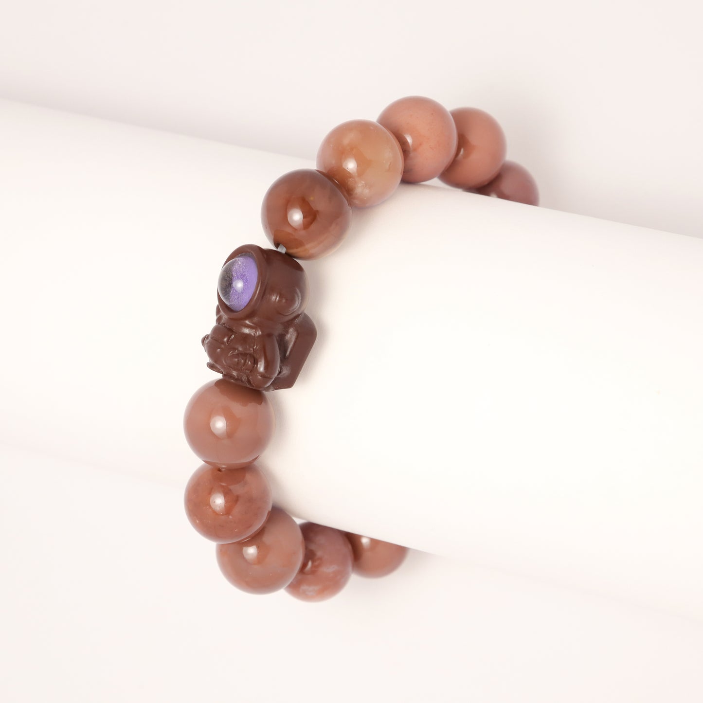 Fly to Moon - Astronaut Premium Mocha Alashan Agate Bracelet