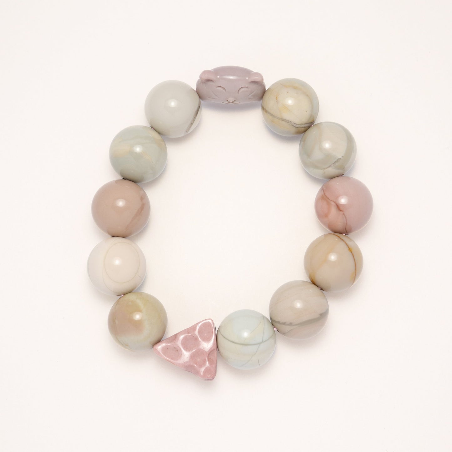 Cheese Trap - Macaroon Alashan Agate Bracelet