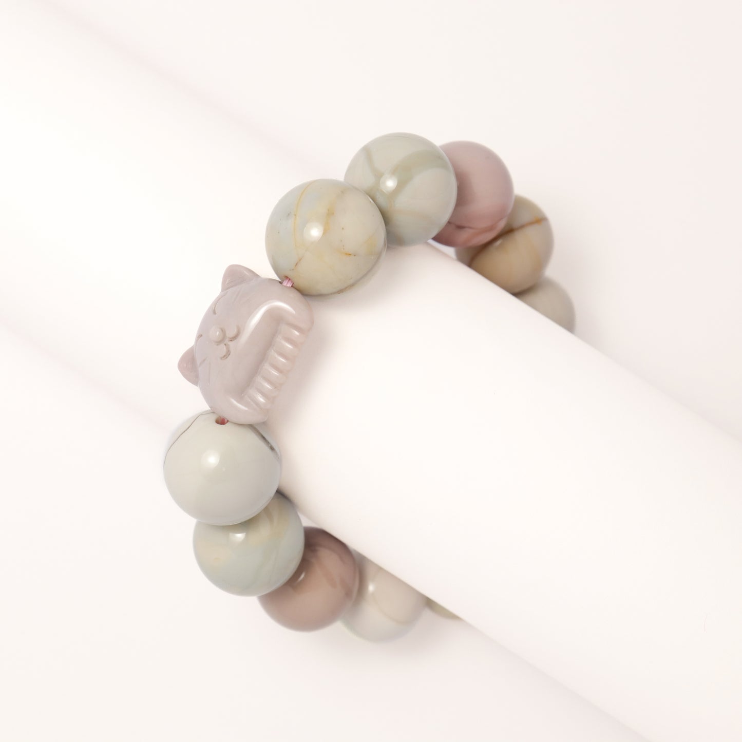 Cheese Trap - Macaroon Alashan Agate Bracelet