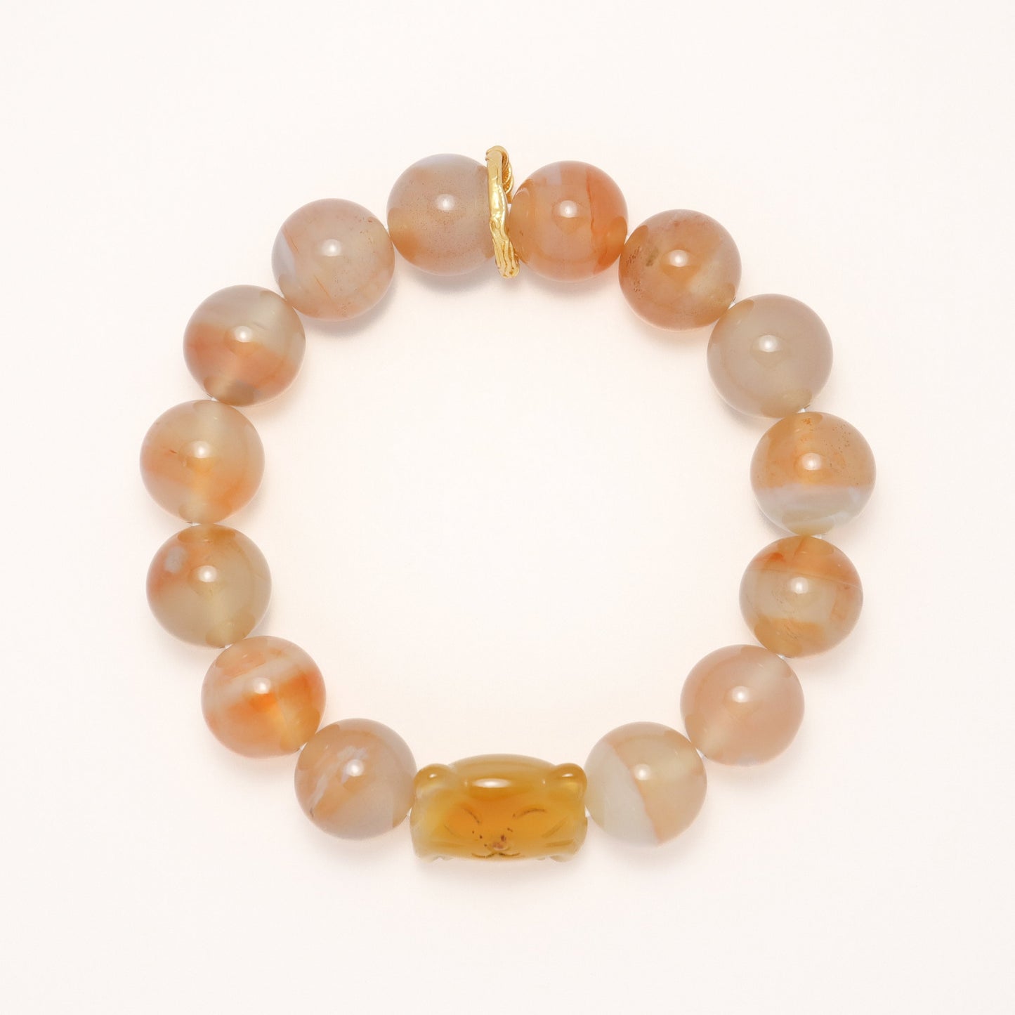 Cat Lover - Premium Yuhua Transparent Alashan Agate Bracelet