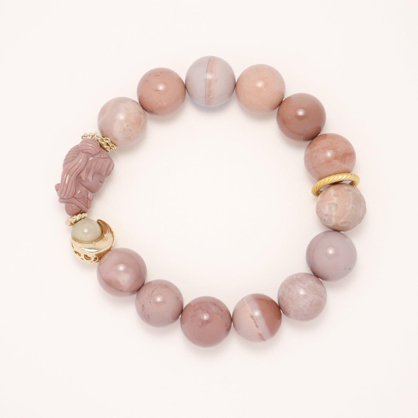Moon Goddess 2 - Sailor Moon Premium Alashan Agate Bracelet