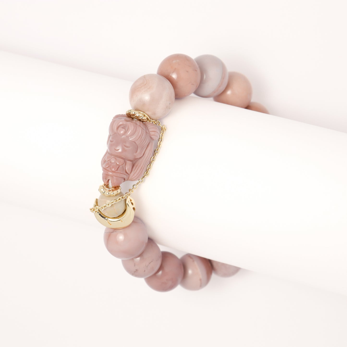 Moon Goddess 2 - Sailor Moon Premium Alashan Agate Bracelet