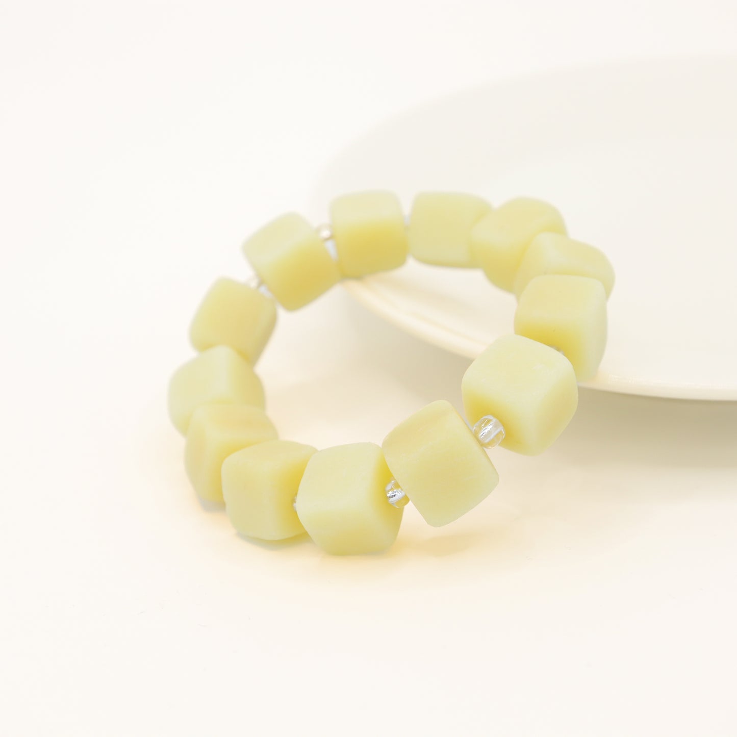 Mango She Tai Cui Raw Stone Bracelet
