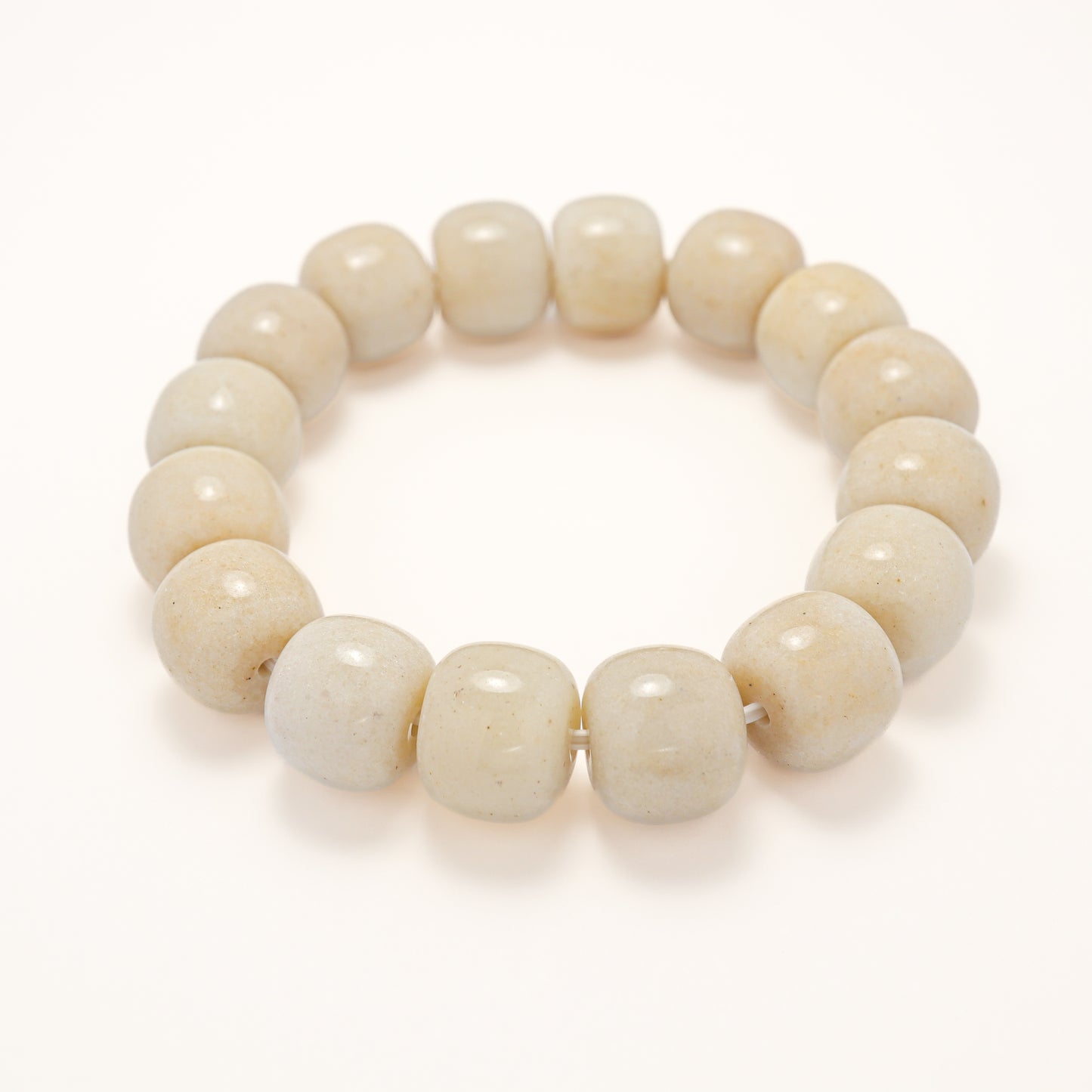 Autumn Peace - Taro Paste She Tai Cui Jade Bracelet