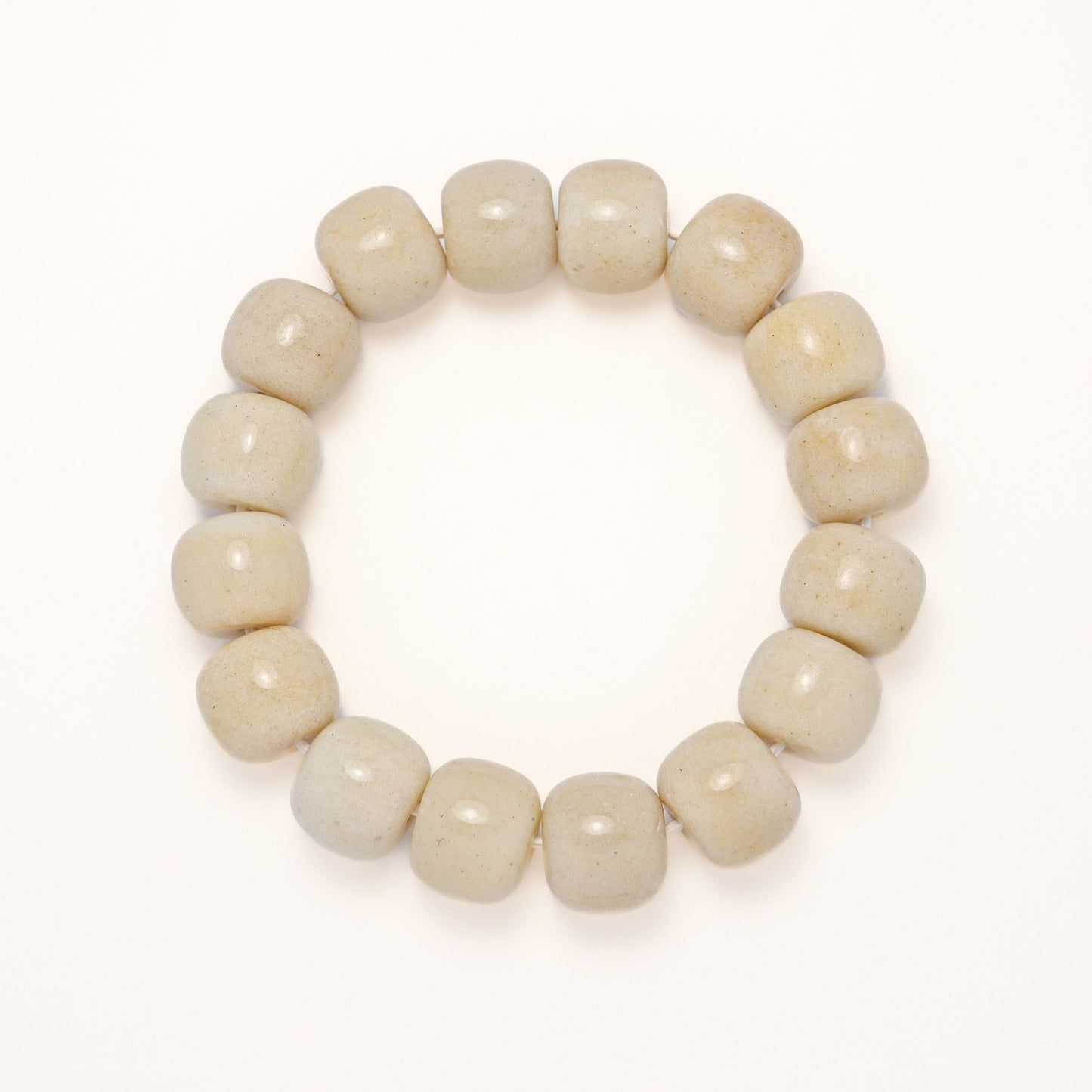 Autumn Peace - Taro Paste She Tai Cui Jade Bracelet