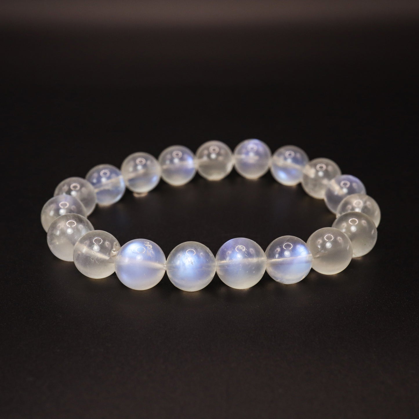 Genuine Natural Blue Shine Moonstone Bracelet (9mm-10.5mm)