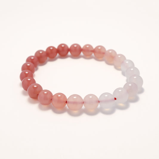 Enhance love - Gradient Crimson Agate Bracelet