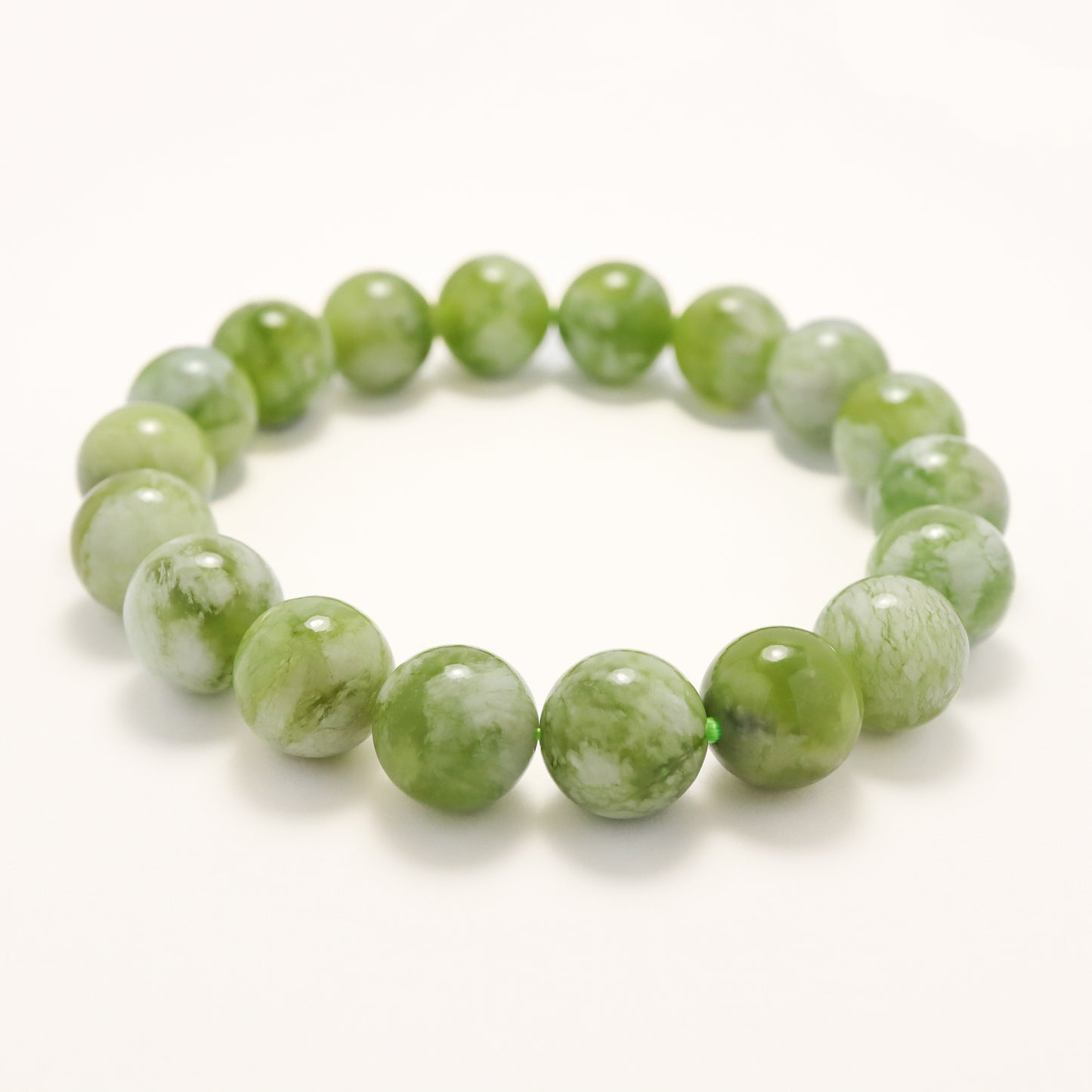 Milky Grape - Serpentine Xiuyu Bracelet