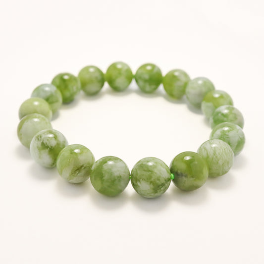 Milky Grape - Serpentine Xiuyu Bracelet