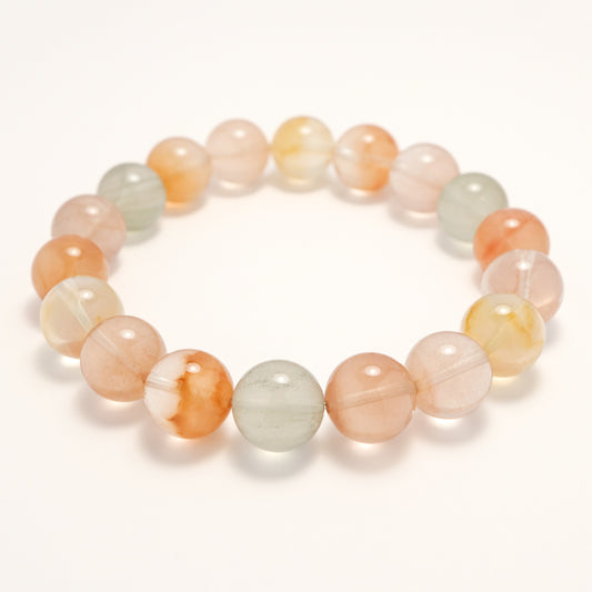 Color Rabbit Fur - Rutilated Quartz Crystal Bracelet