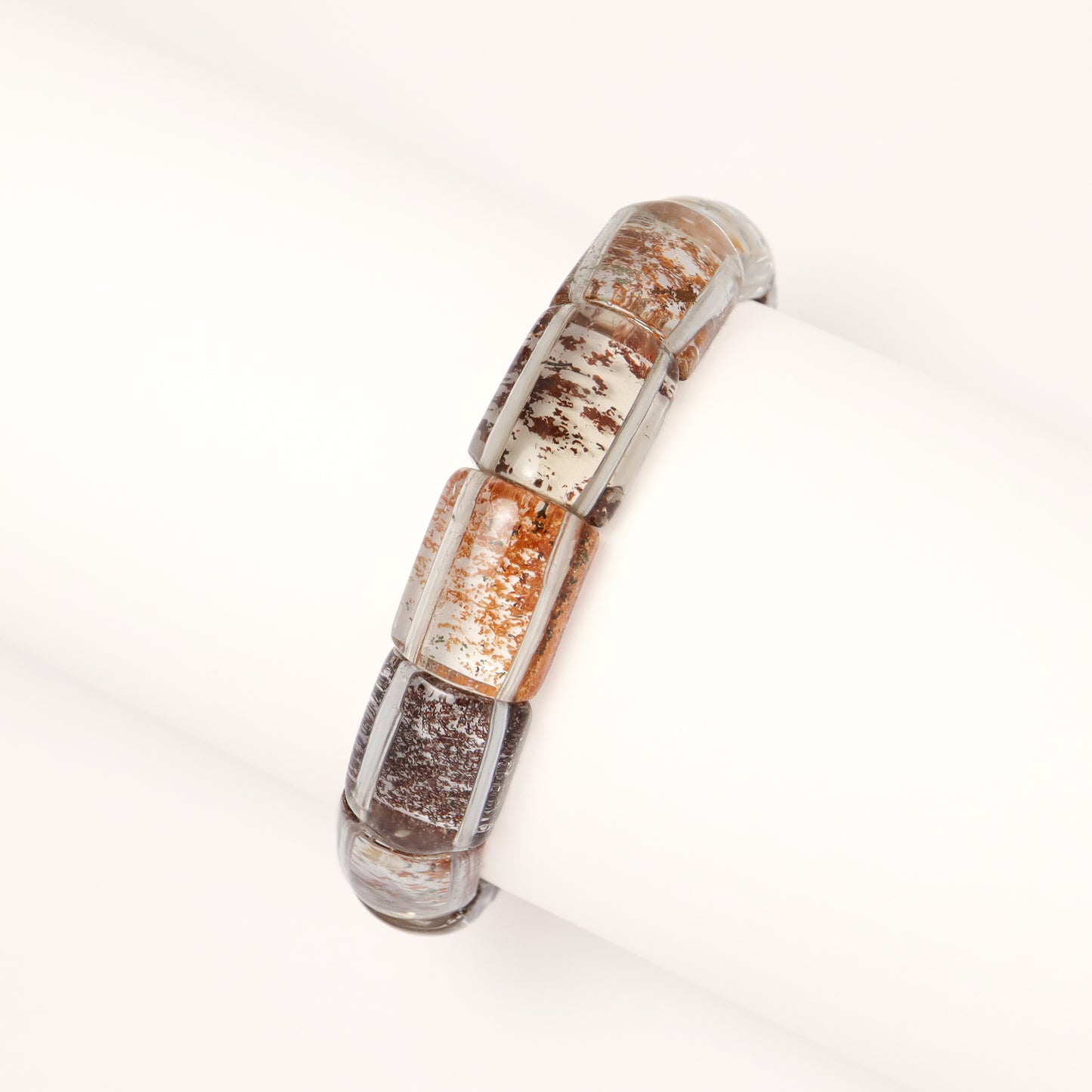 Fortune Seasons - Natural Four Season Phantom Quartz Cube Bracelet