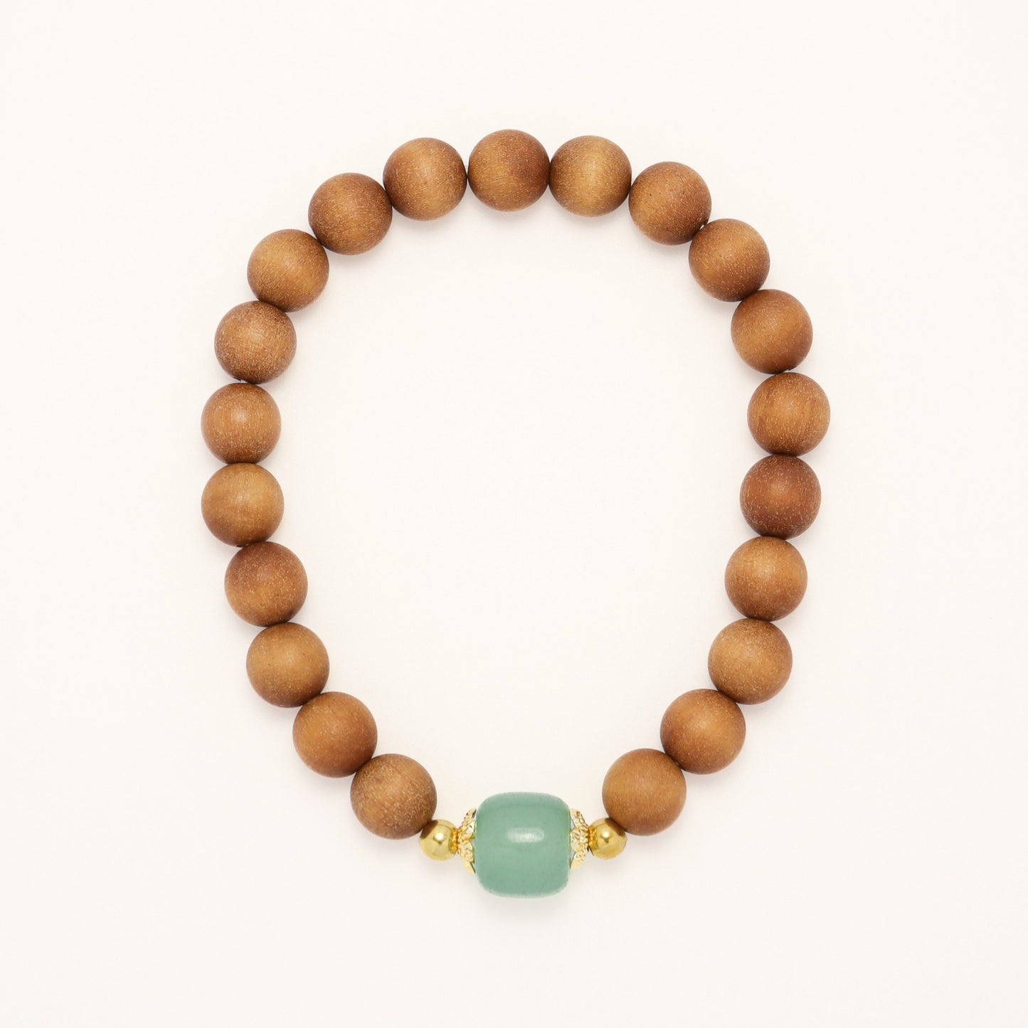 Prosperity & Longevity - Aventurine Sandalwood Bracelet (Female & Male)
