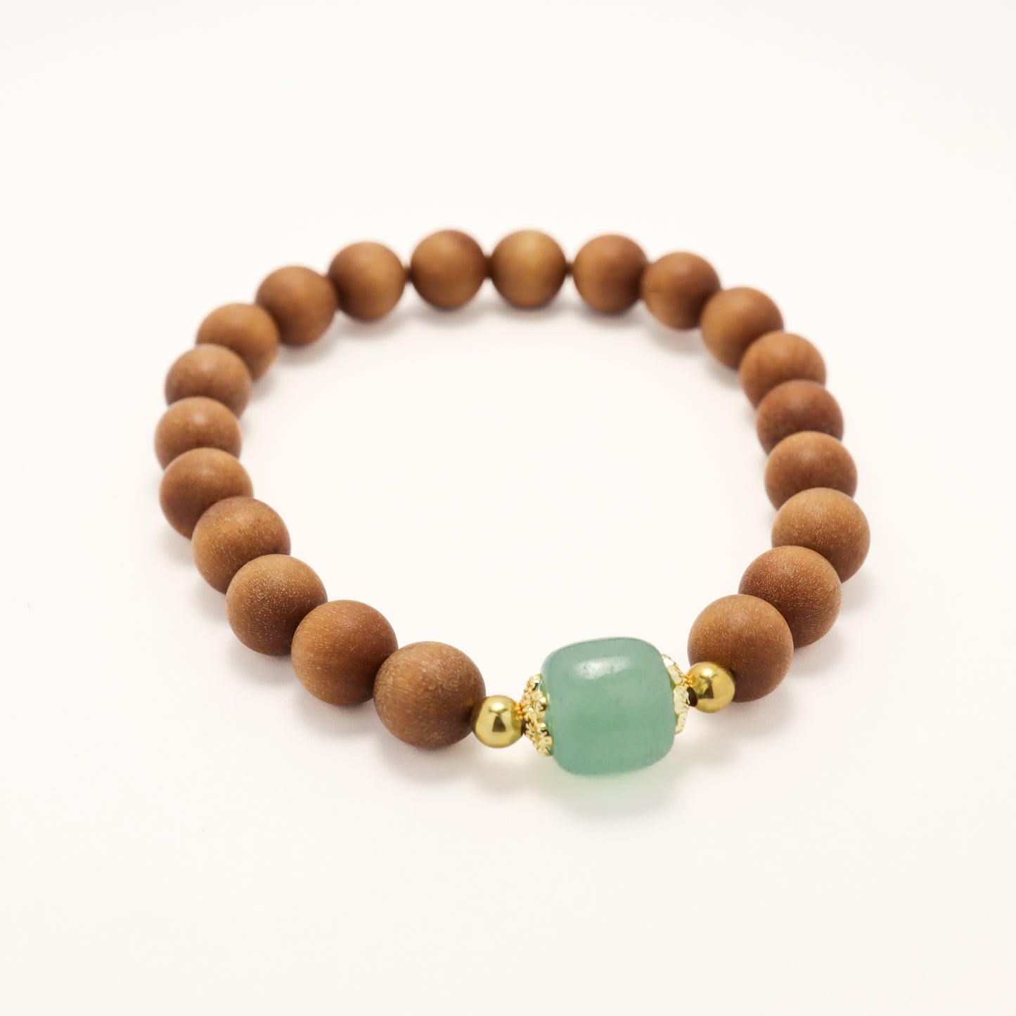 Prosperity & Longevity - Aventurine Sandalwood Bracelet (Female & Male)