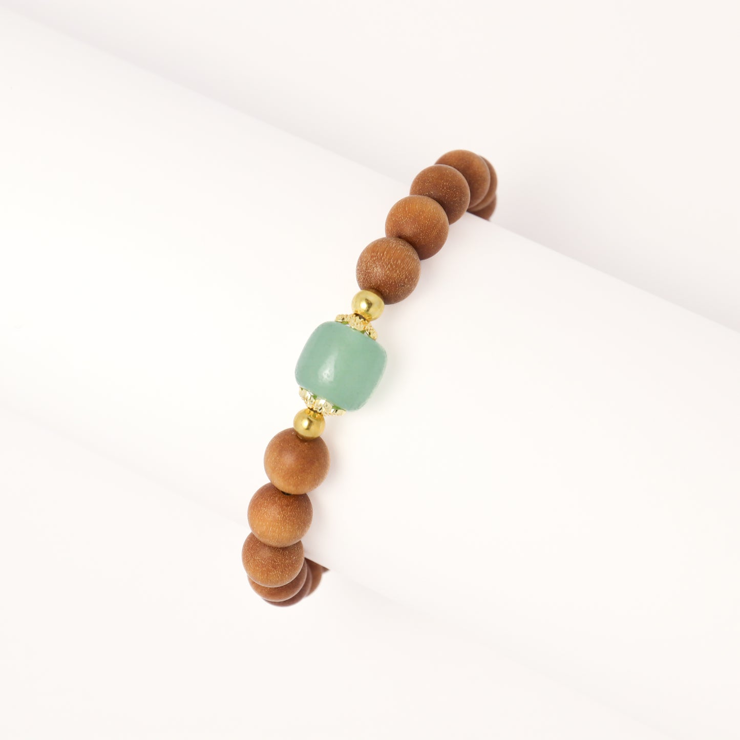 Prosperity & Longevity - Aventurine Sandalwood Bracelet (Female & Male)