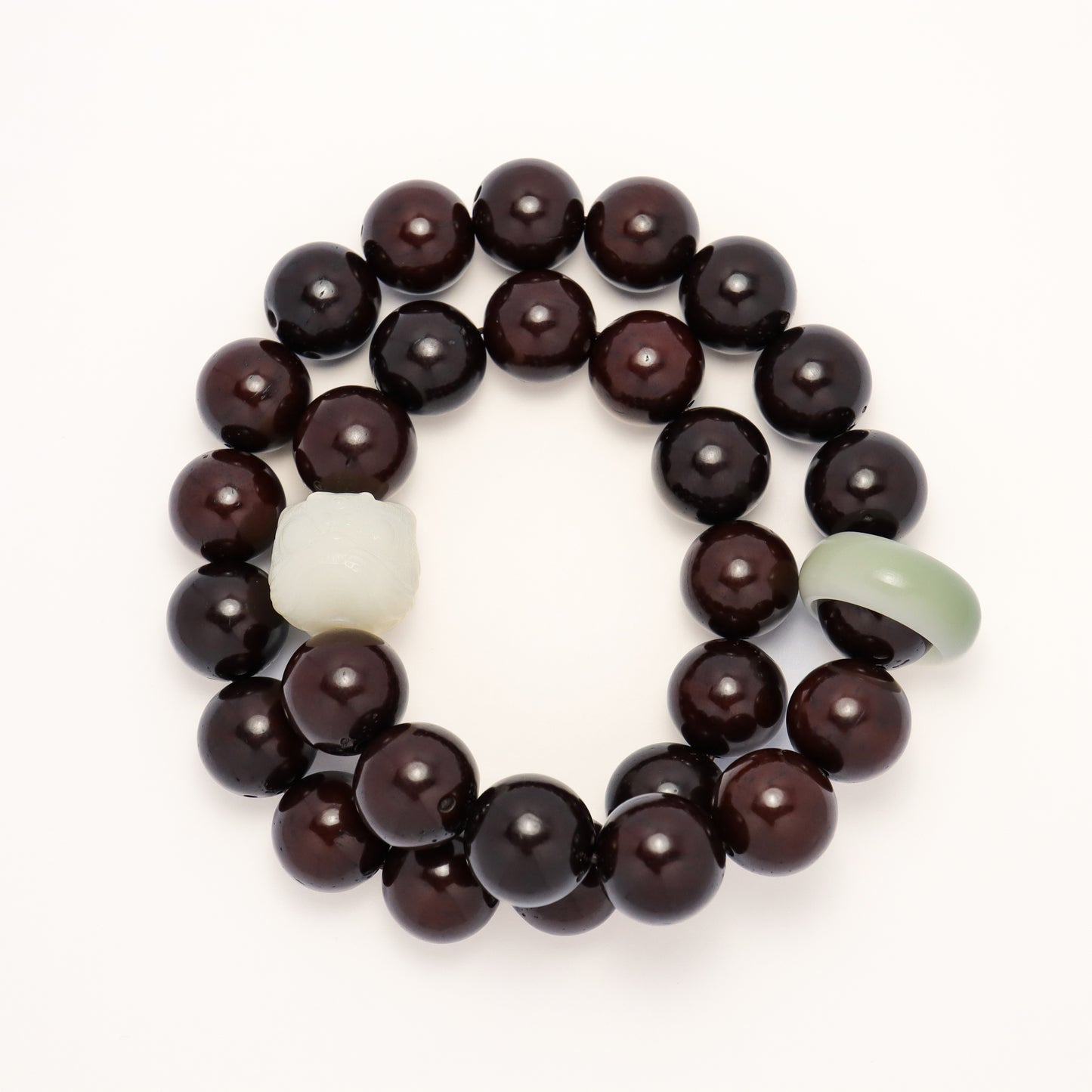 Fortune Luck - Awakening Lion Dark Brown Syagrus Romanzoffiana Worry Beads Bracelet