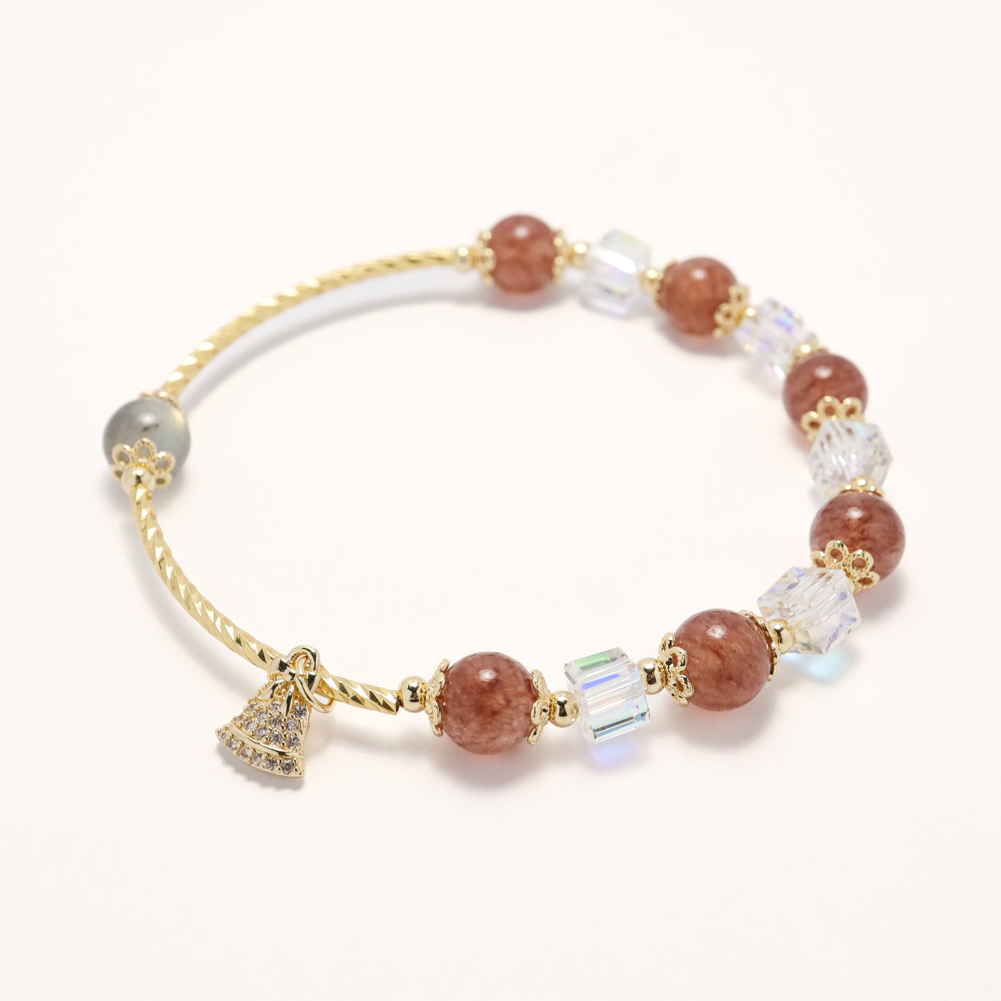 Merry Christmas - Strawberry Quartz Bracelet