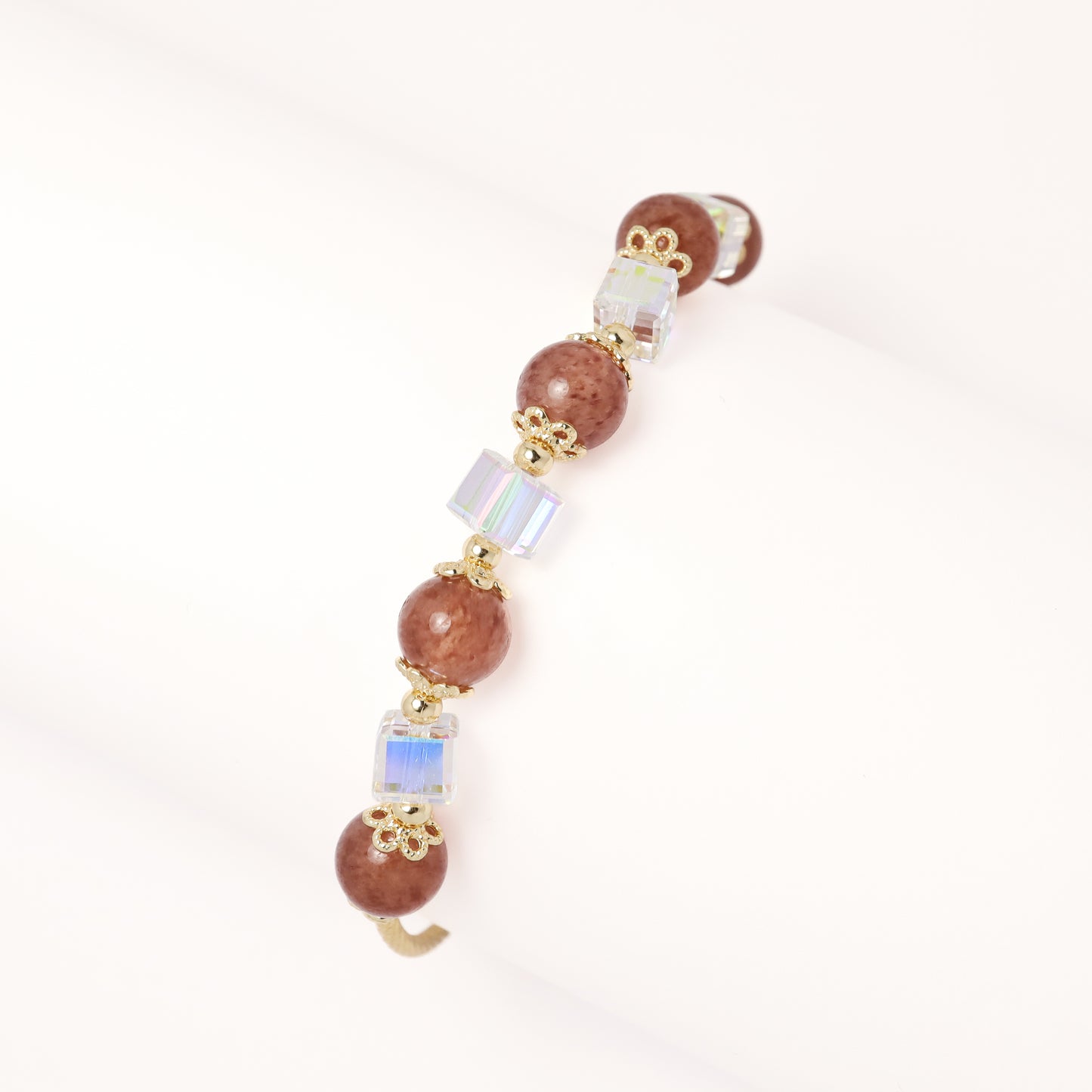Merry Christmas - Strawberry Quartz Bracelet