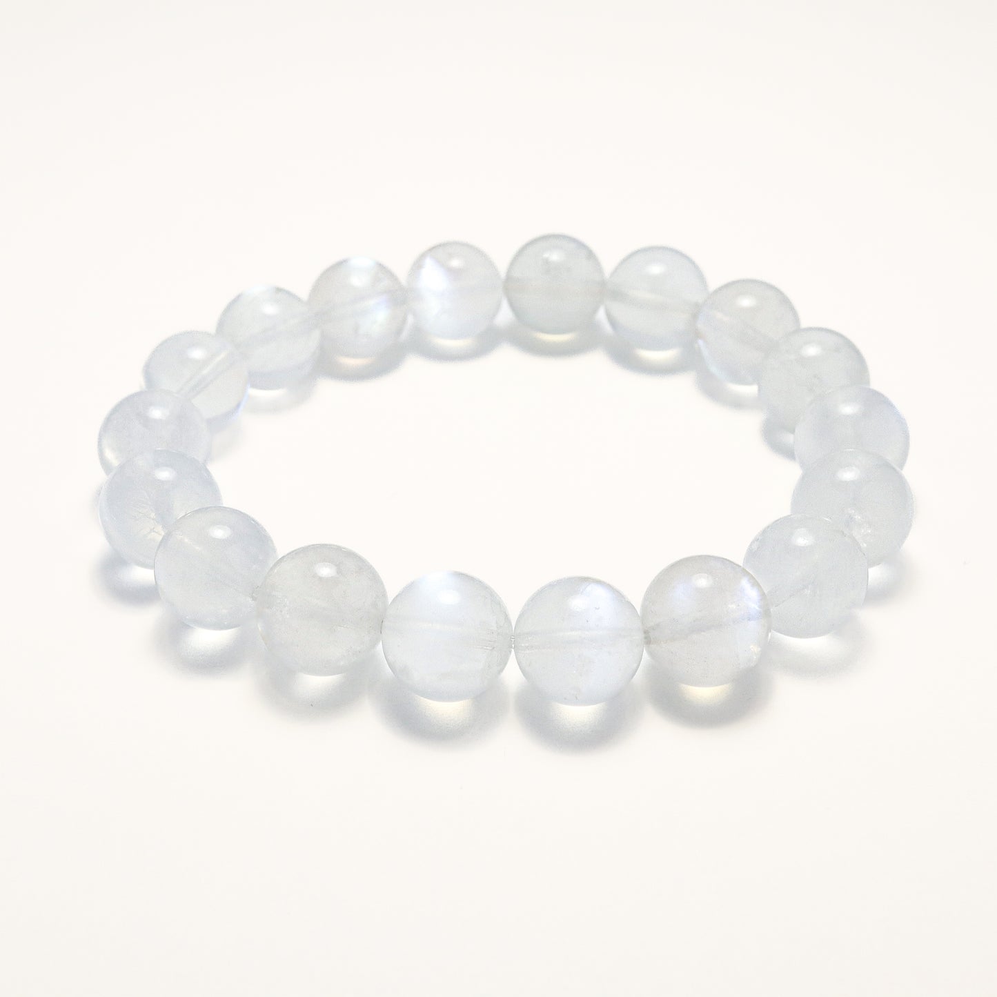 High Grade Natural Blue Shine Moonstone Bracelet (11mm)