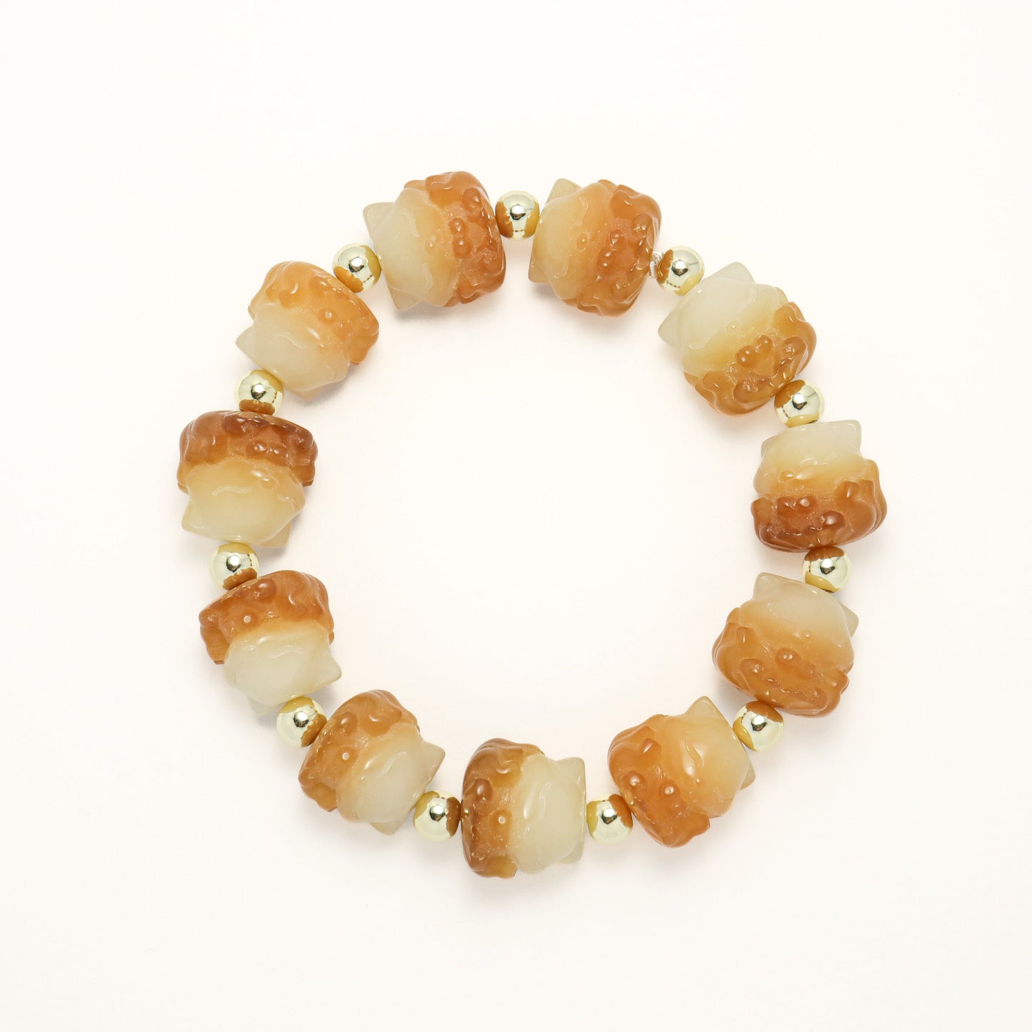 Fairy Nine-Tailed Fox - Burned Style Bodhi Root Bracelet