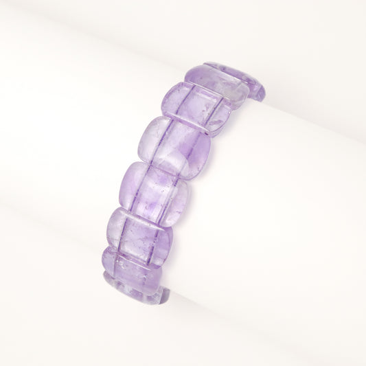 Angle Blessing - Lavender Amethyst Cube Bracelet