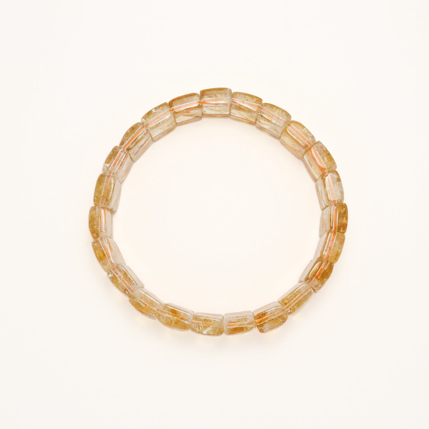 God of Wealth I - Citrine Cube Bracelet