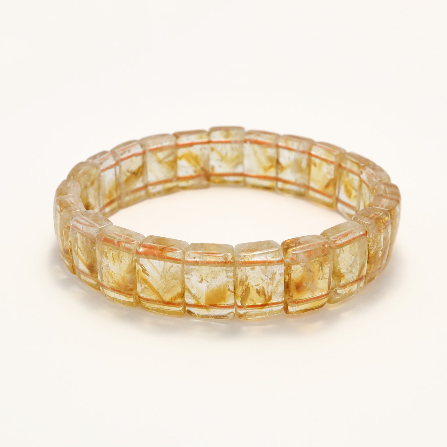 God of Wealth I - Citrine Cube Bracelet