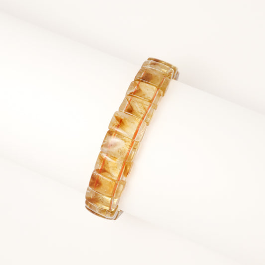 God of Wealth II - Citrine Cube Bracelet