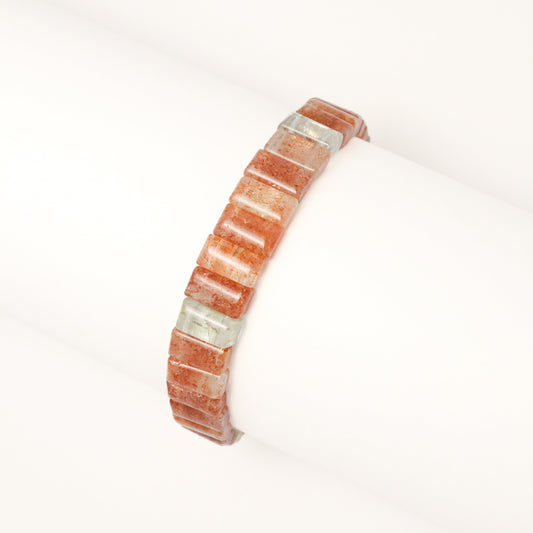 Goddess of Sun - Arusha Sunstone Cube Bracelet