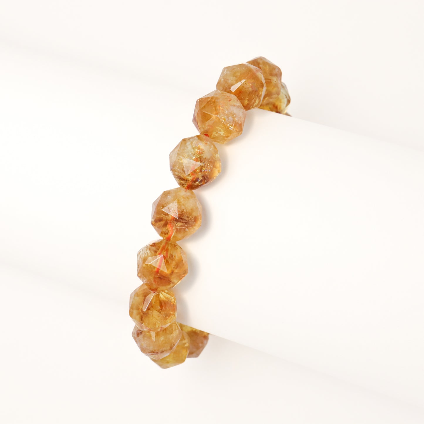 Gold of Wealth - Citrine Diamond Cut Bracelet