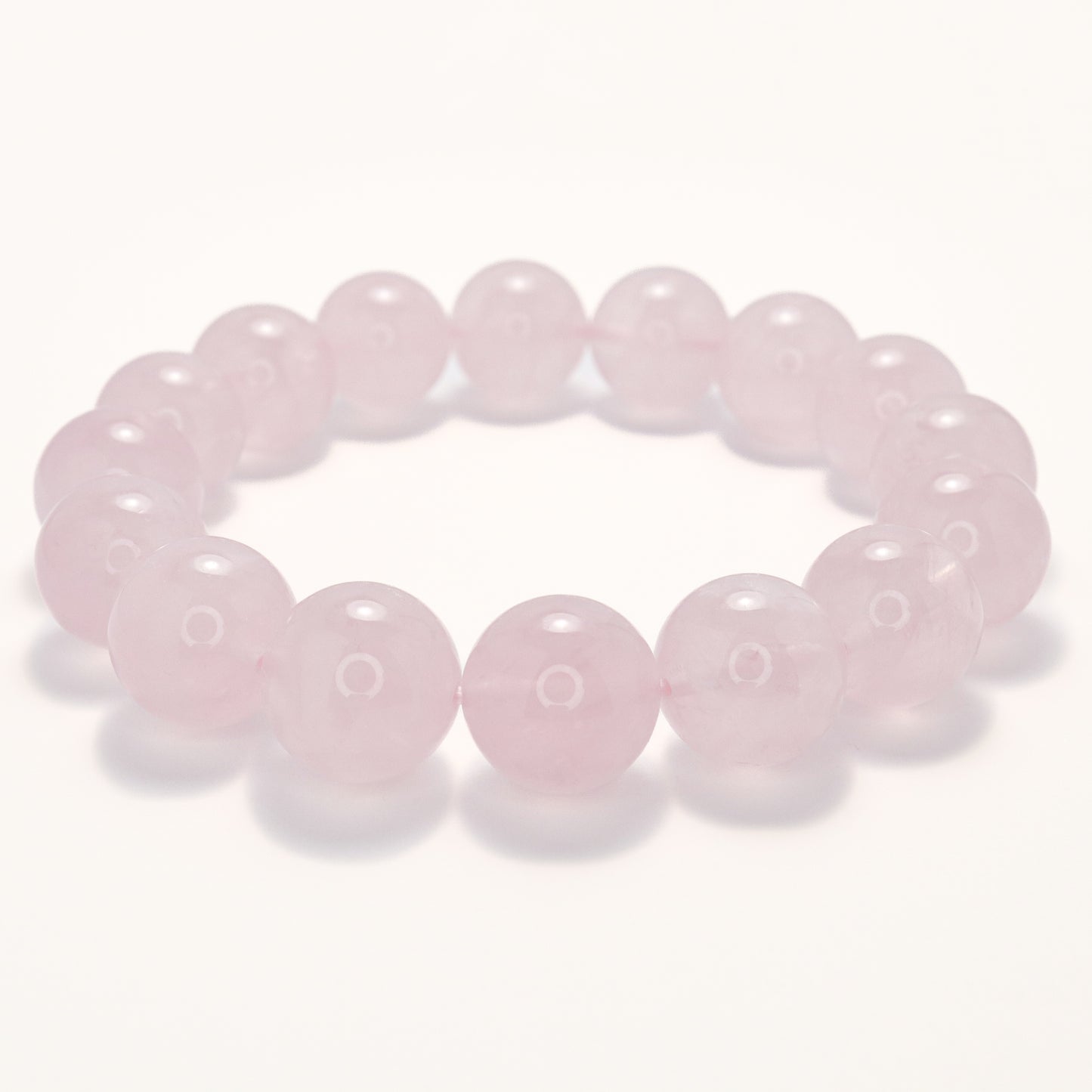 Aphrodite Love III - Grapefruit Rose Quartz Bracelet