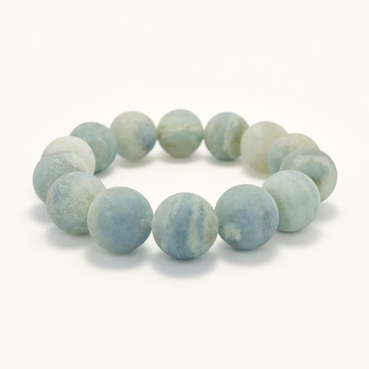 Blue Sky II - She Tai Cui Raw Stone Bracelet