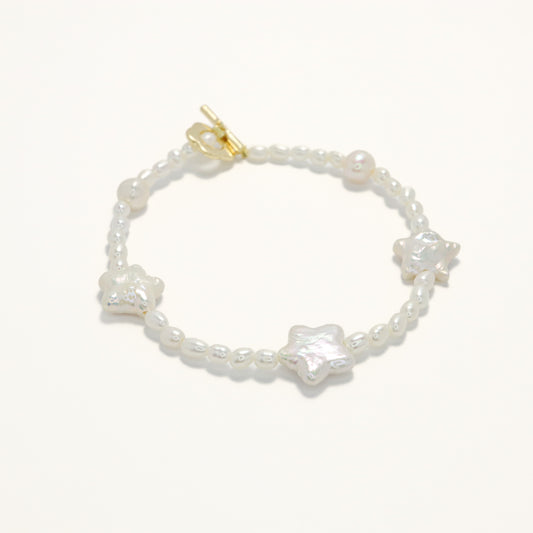 Ocean Star - Nature Baroque Freshwater Pearl Bracelet with OT Buckle