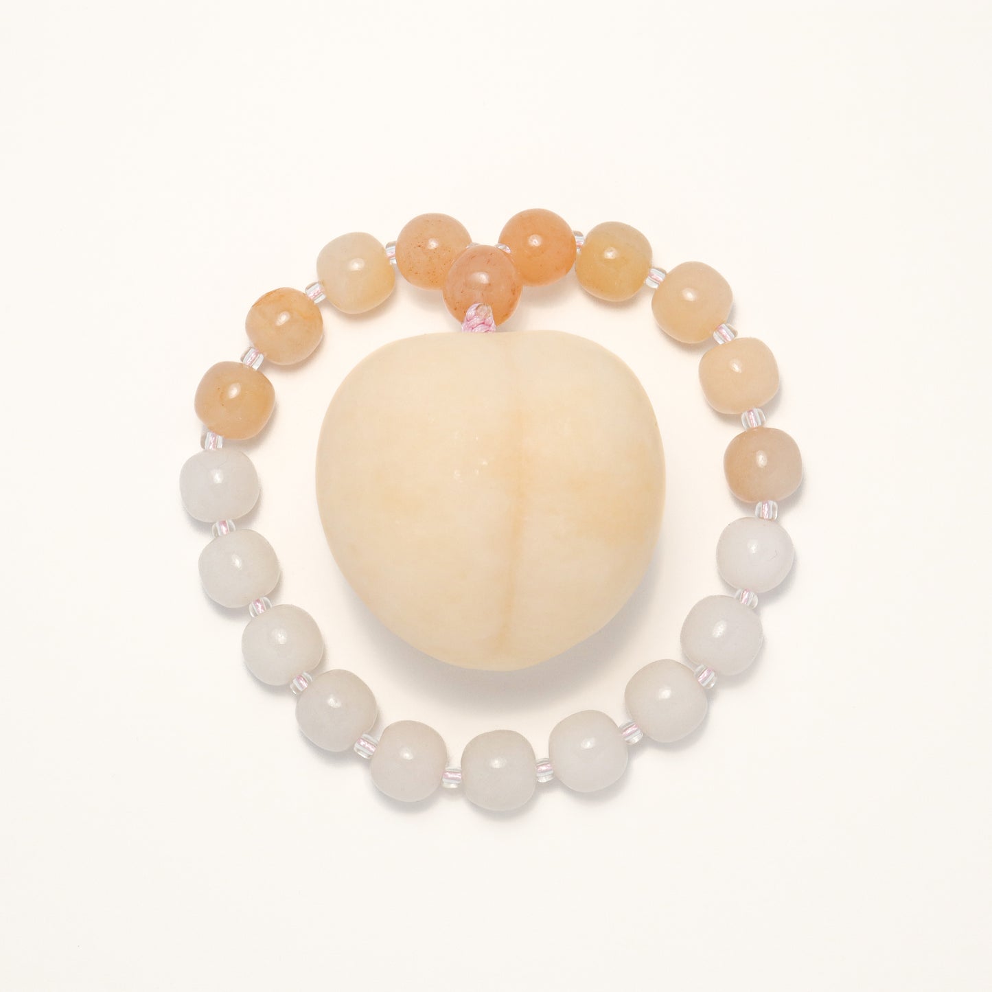 Pinky Peach - She Tai Cui Jade Raw Stone Hand Pieces / Sculpture Ornament