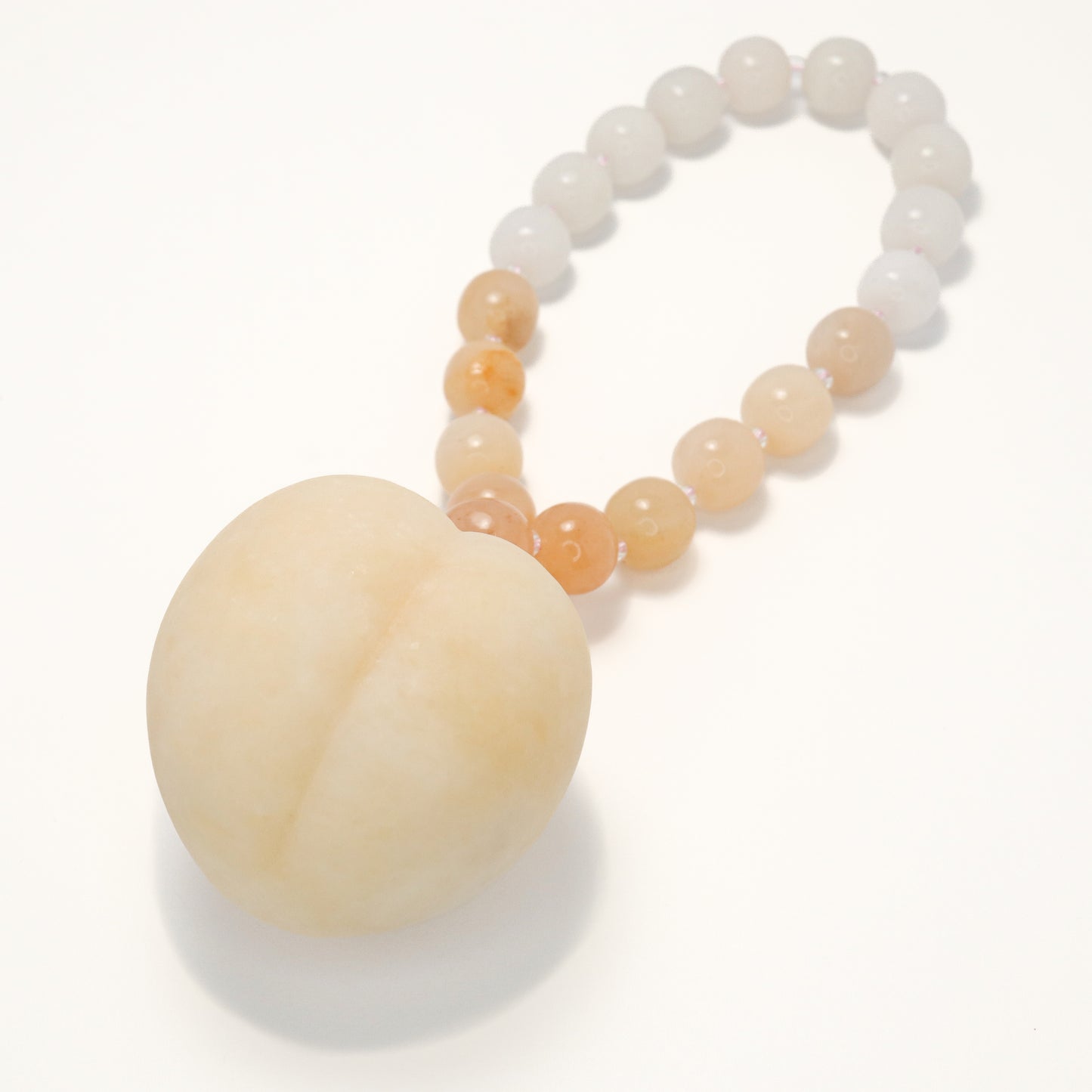 Pinky Peach - She Tai Cui Jade Raw Stone Hand Pieces / Sculpture Ornament
