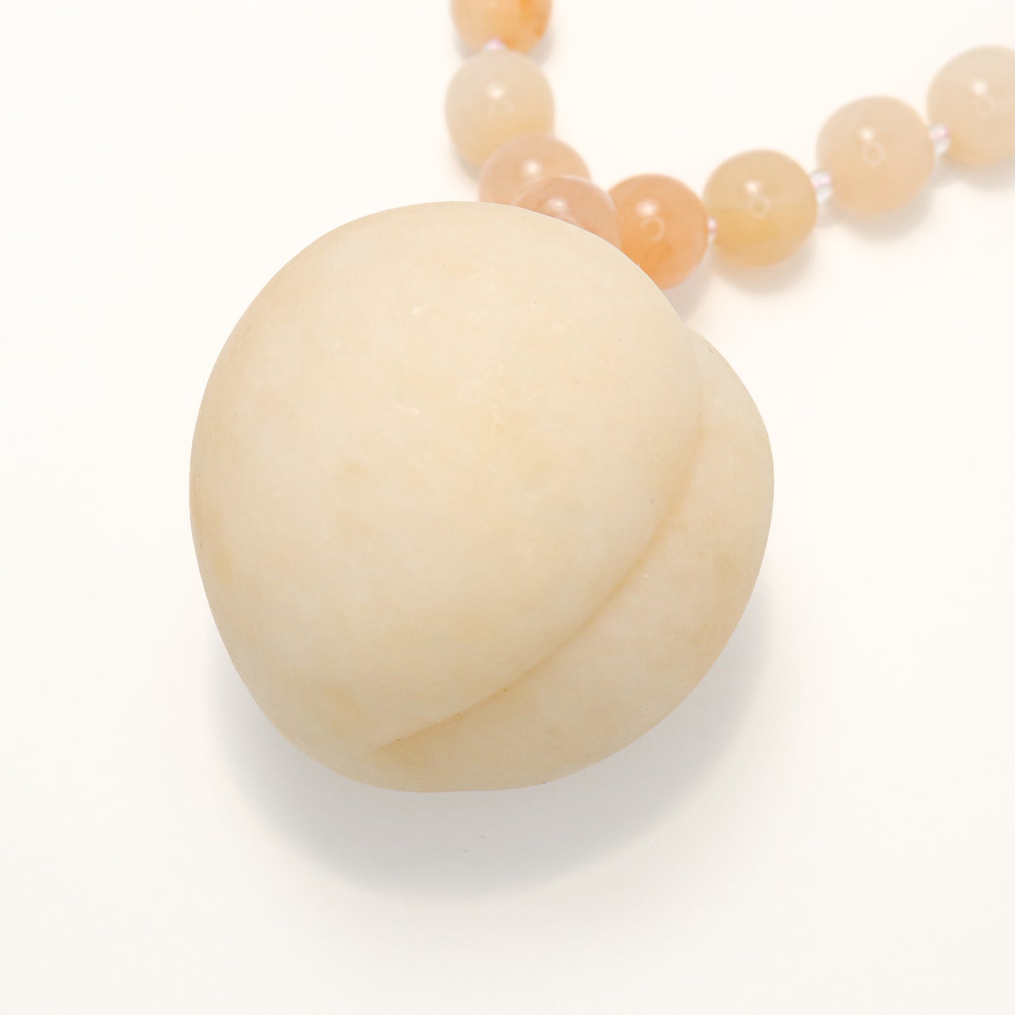 Pinky Peach - She Tai Cui Jade Raw Stone Hand Pieces / Sculpture Ornament