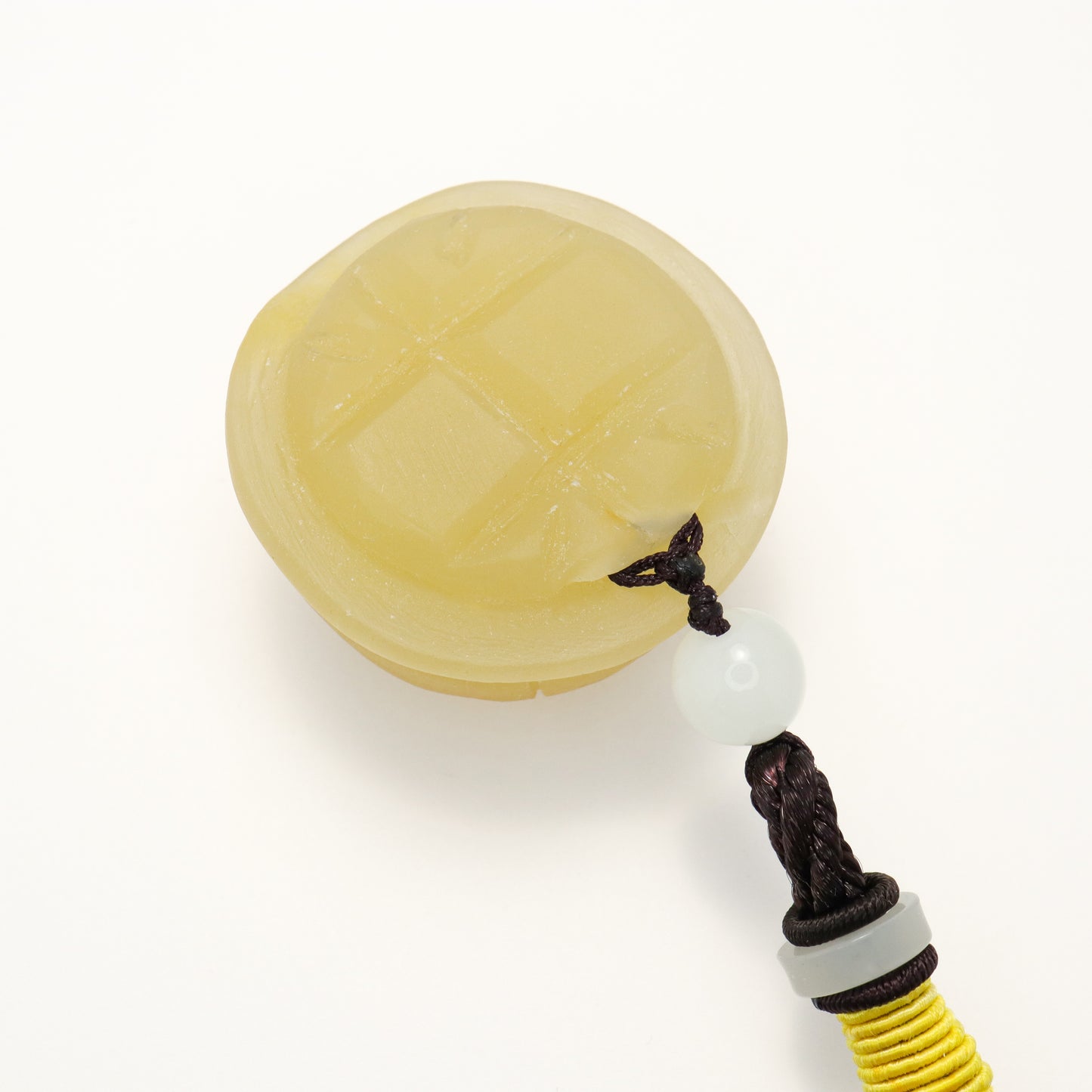 Longevity Turtle Shell - Osmanthus Candy She Tai Cui Jade Hand Pieces / Sculpture Ornament