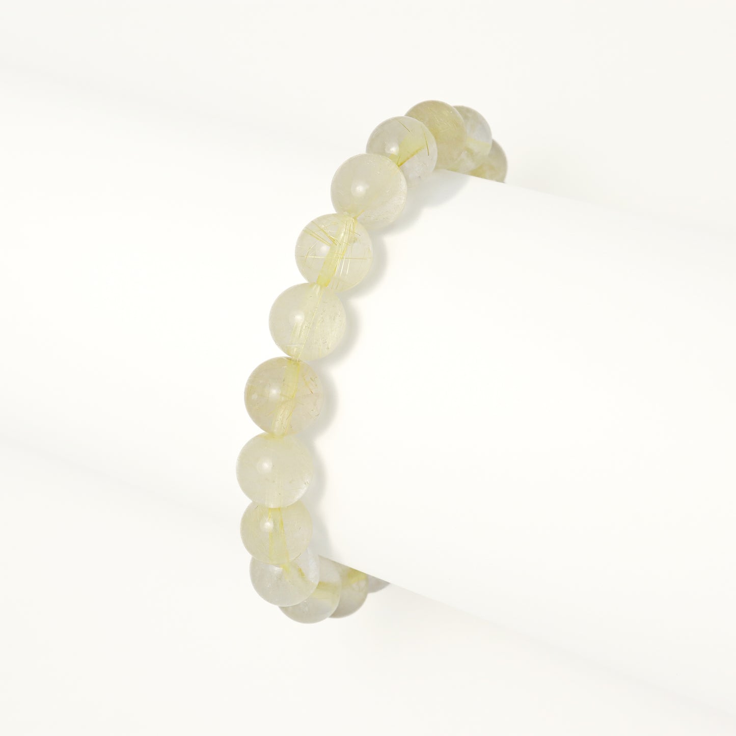 Venus Gold - Golden Rutilated Quartz Crystal Bracelet (9mm)