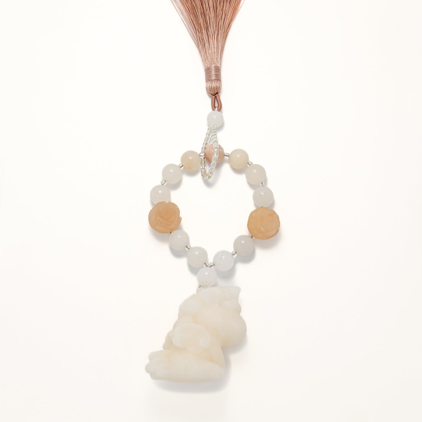 Unicorn - Ice White She Tai Cui Jade Raw Stone Hand Pieces / Sculpture Ornament