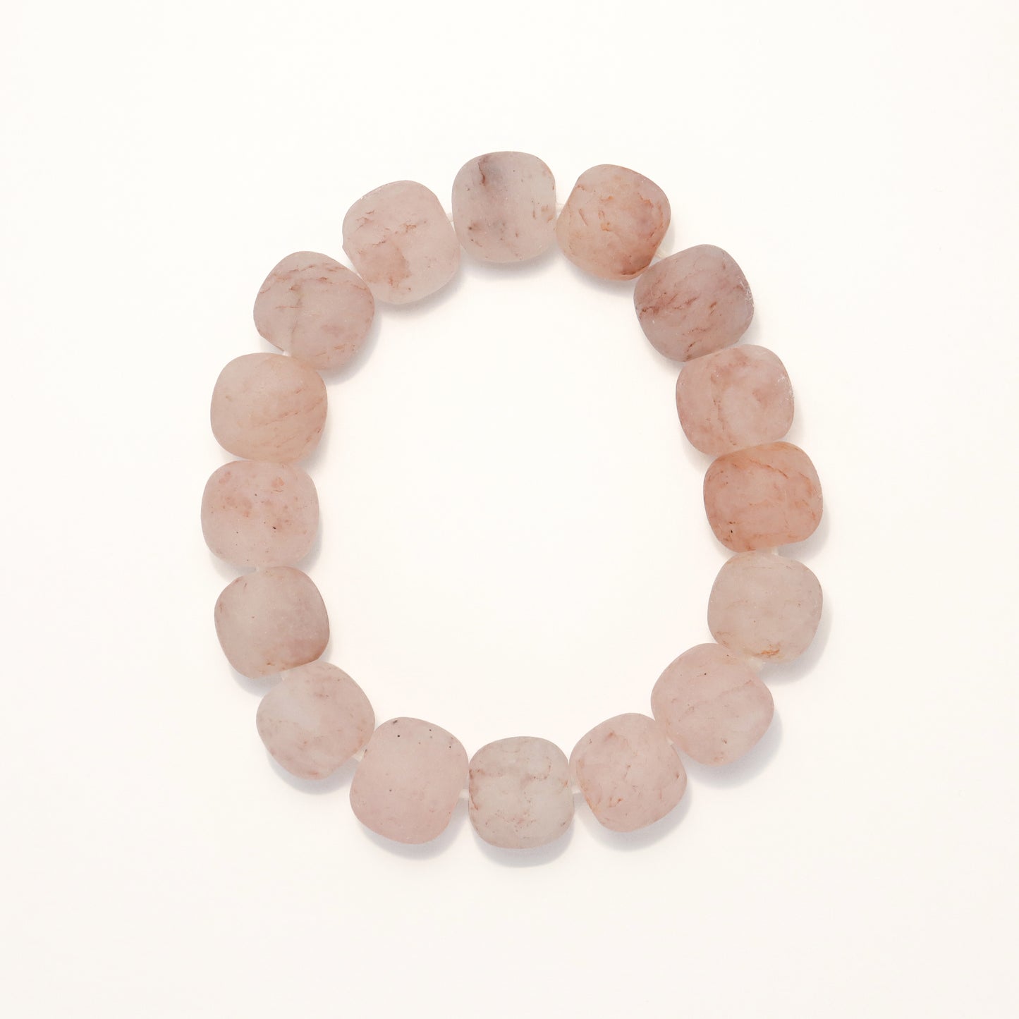 Pink Strawberry Jam - She Tai Cui Jade Raw Stone Bracelet