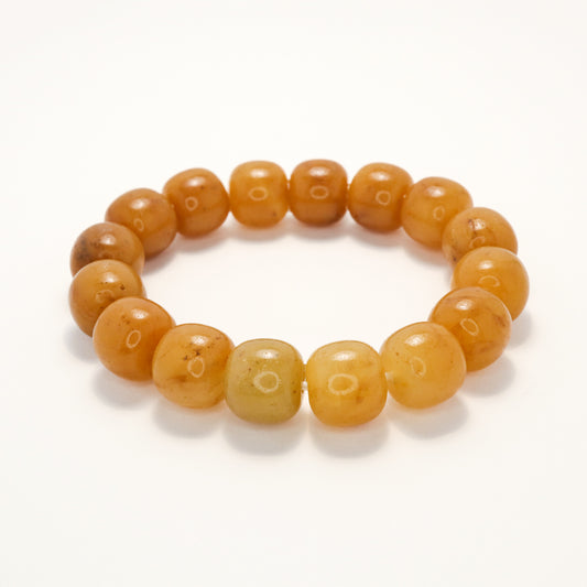 Maple Leaf - She Tai Cui Jade Bracelet