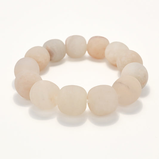 Sakura Season - She Tai Cui Jade Raw Stone Bracelet