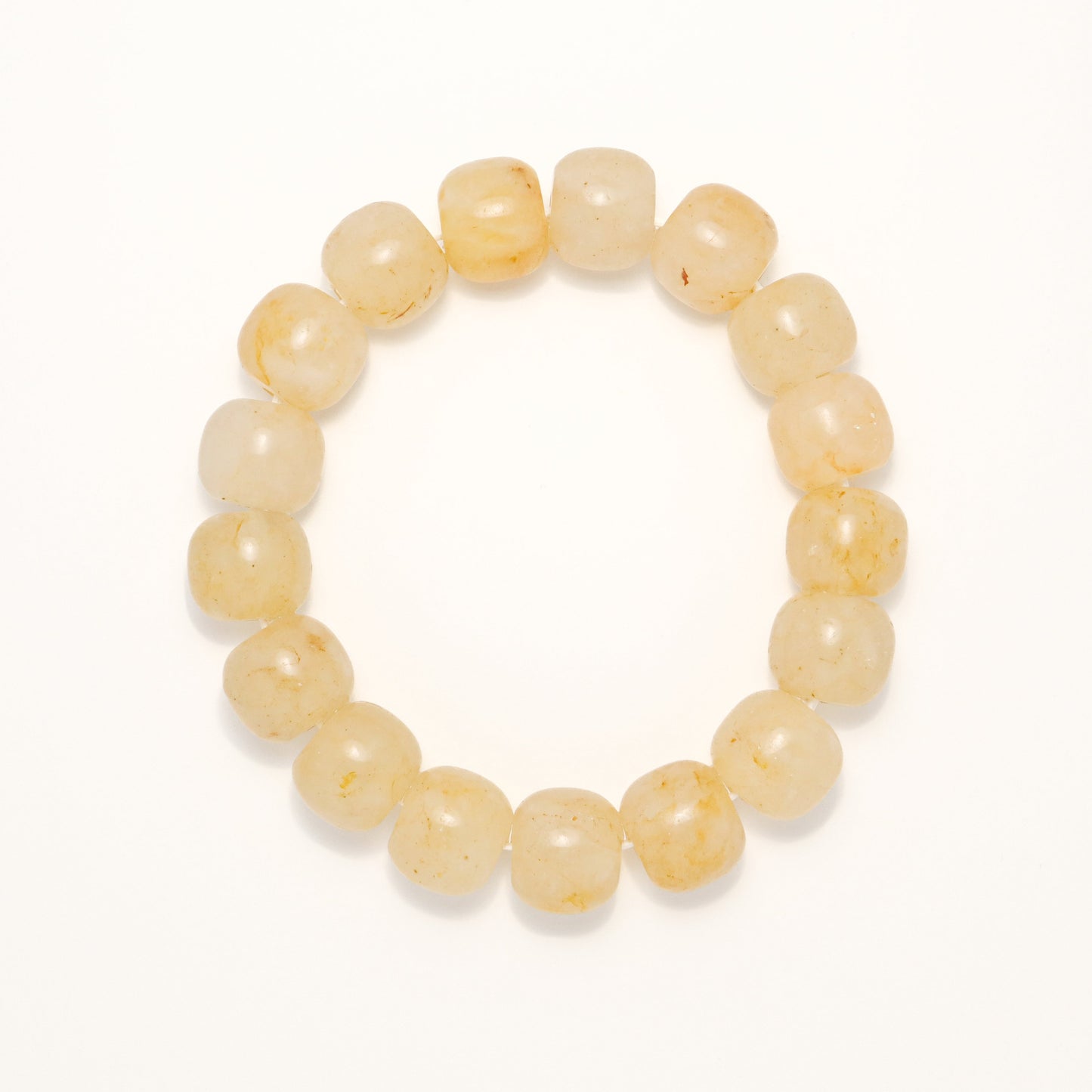 Yellow Strawberry Jam II - She Tai Cui Jade Bracelet
