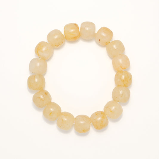 Yellow Strawberry Jam II - She Tai Cui Jade Bracelet