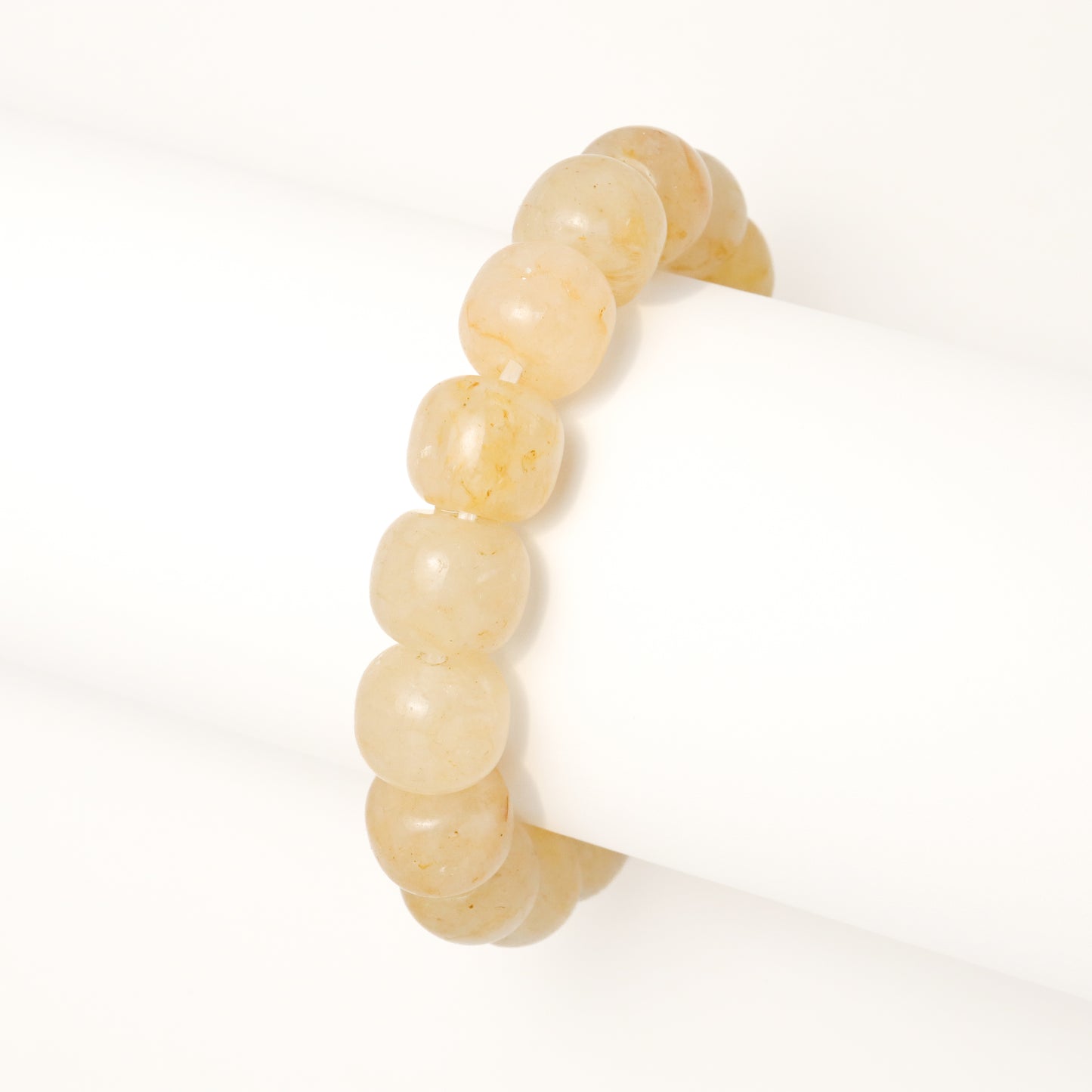 Yellow Strawberry Jam II - She Tai Cui Jade Bracelet