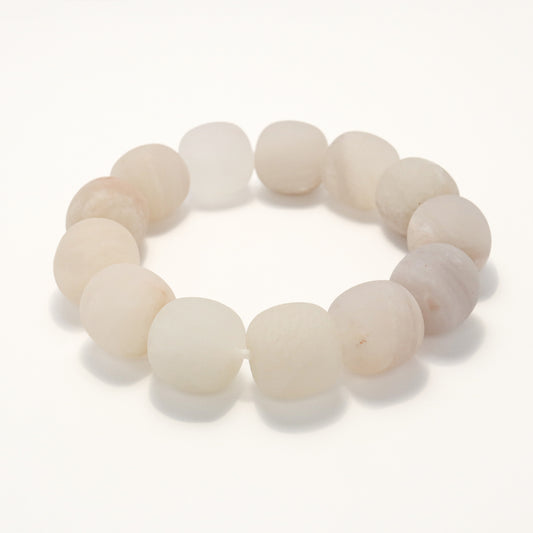 Sakura Season II - She Tai Cui Jade Raw Stone Bracelet