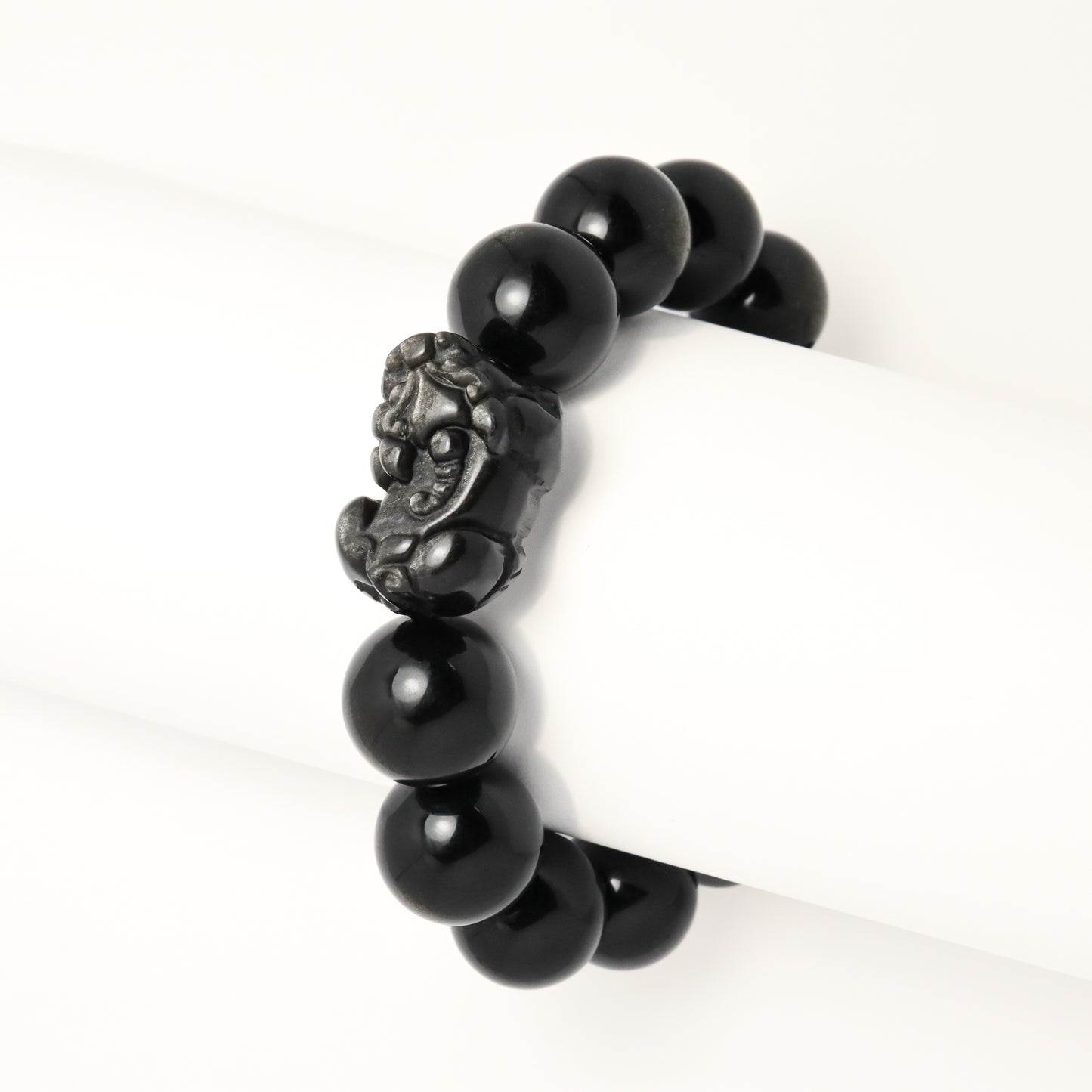 Black Fortune - High Grade Golden Obsidian & Pixiu Bracelet