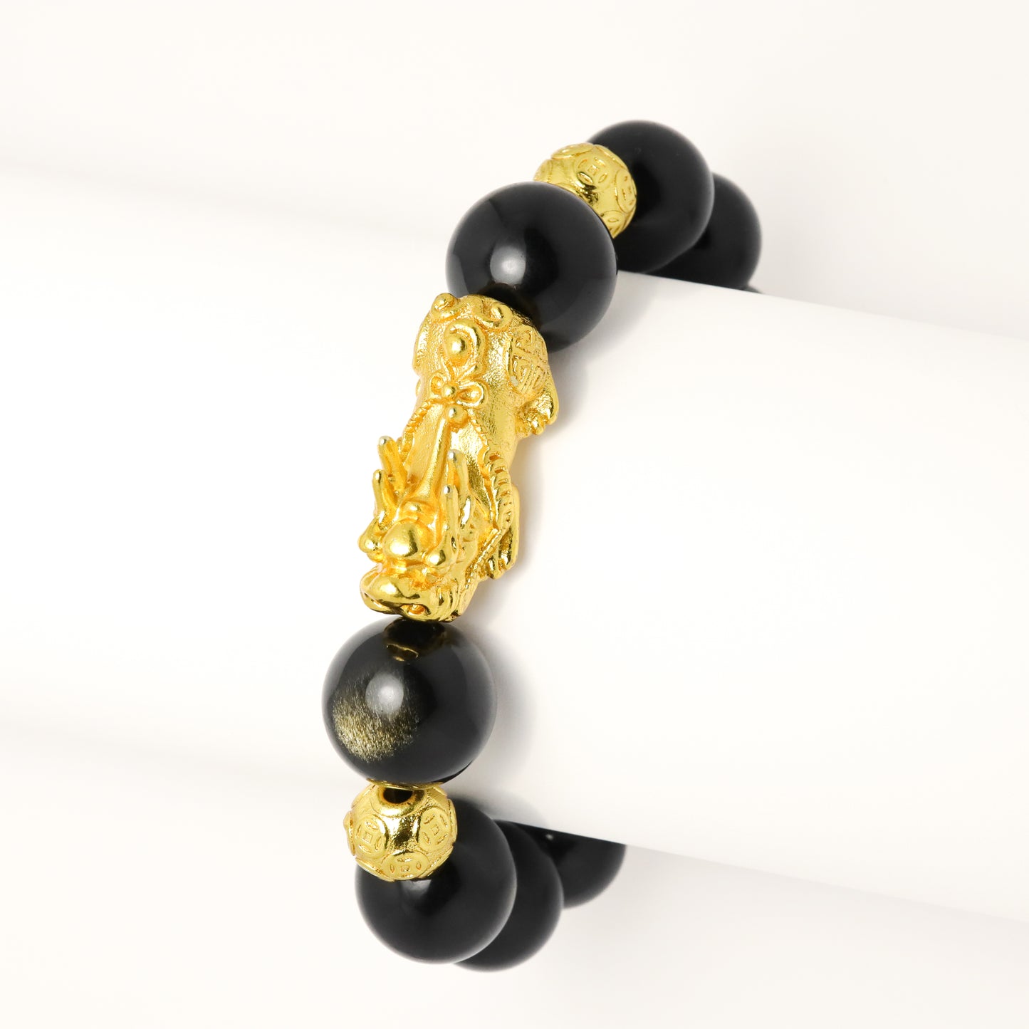 Gold Pixiu Fortune - High Grade Golden Obsidian Bracelet