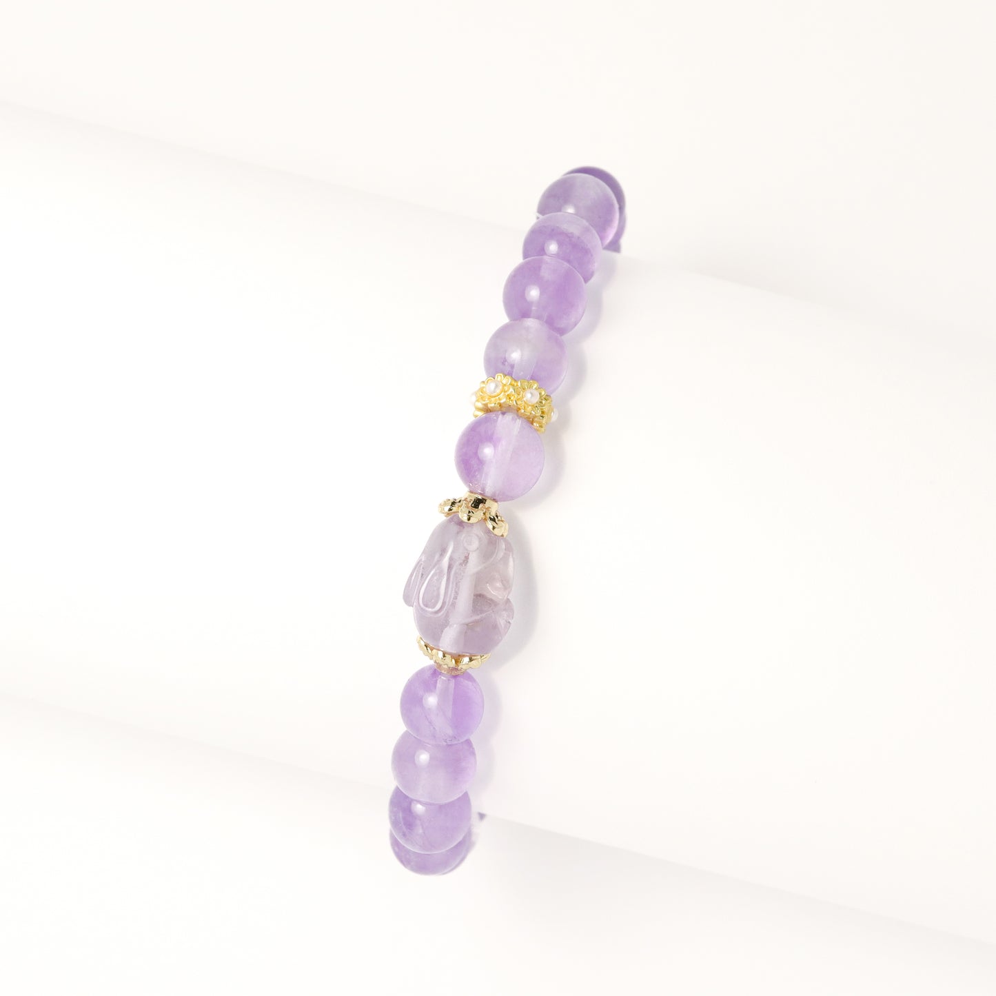 Rabbit & Wreath - Lavender Amethyst Bracelet