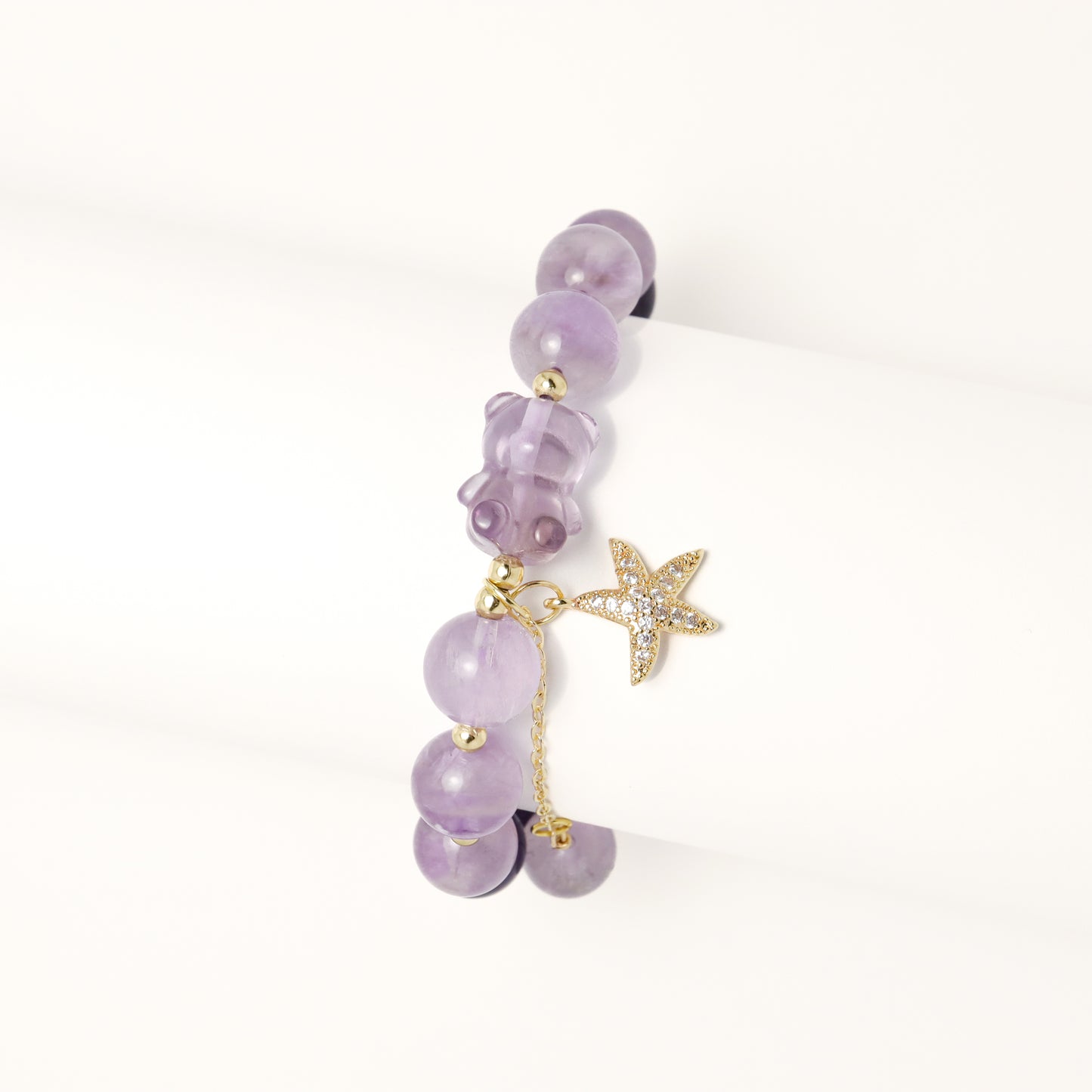 Love Is Blind - Lavender Amethyst & Amethyst & Pearl Bracelet